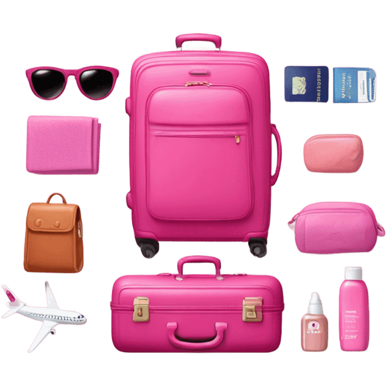 Pink travel emoji