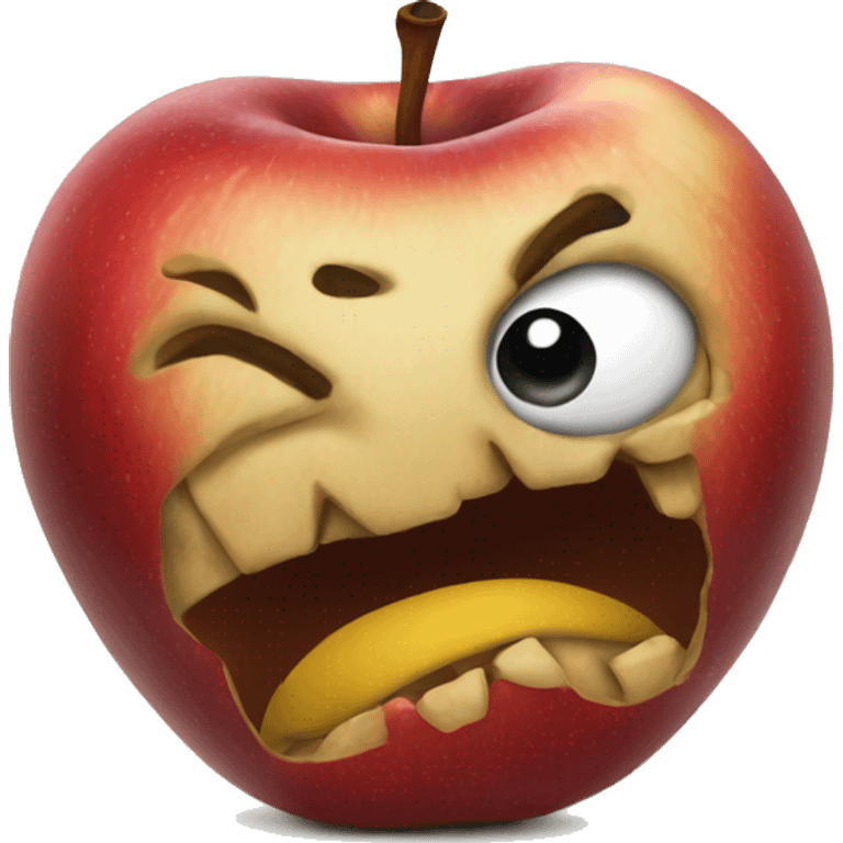 rotten apple emoji