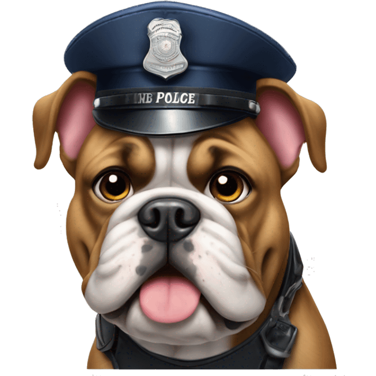 bulldog ingles police emoji