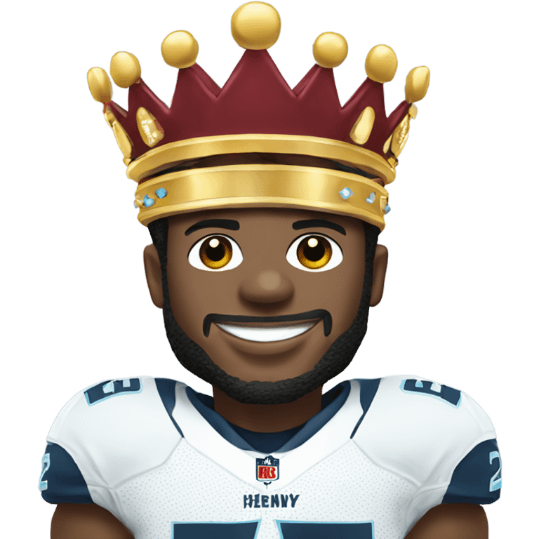 Derrick Henry wearing crown emoji