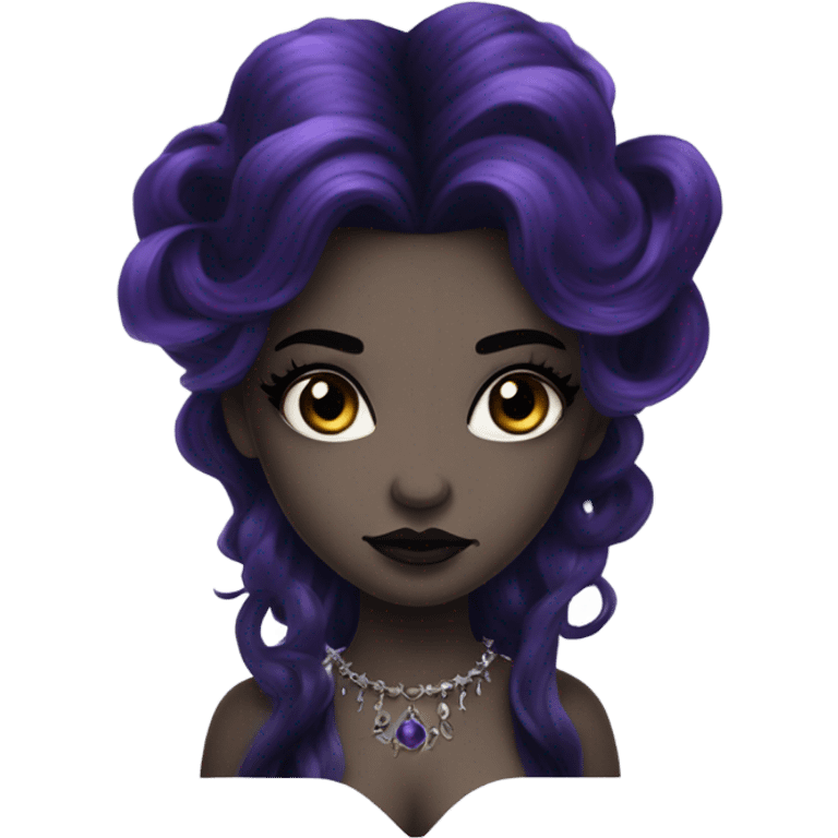 goth mermaid hime girl emoji