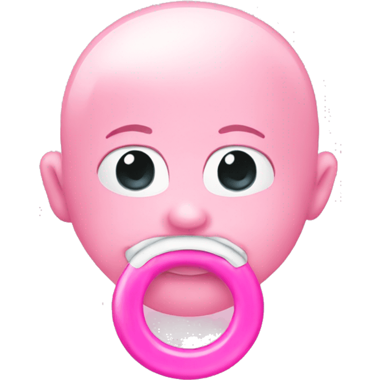 Pink pacifier  emoji