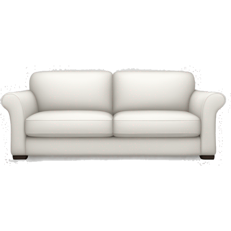 Realistic-white-modern-sofa emoji