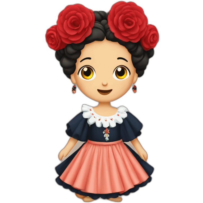 Perra yorkshire flamenca emoji