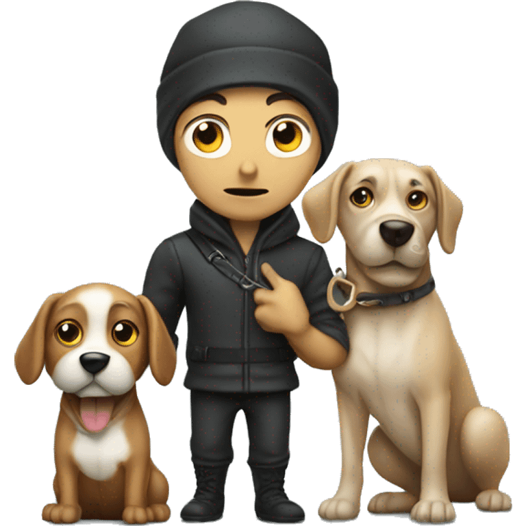 thief with a dog emoji