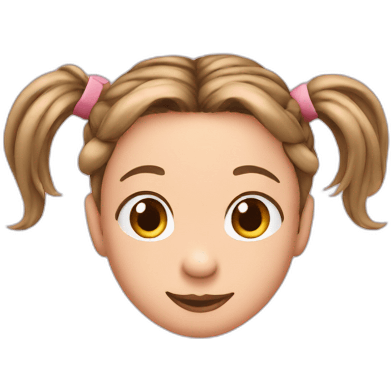 PIG TAIL HAIR STYLE  emoji