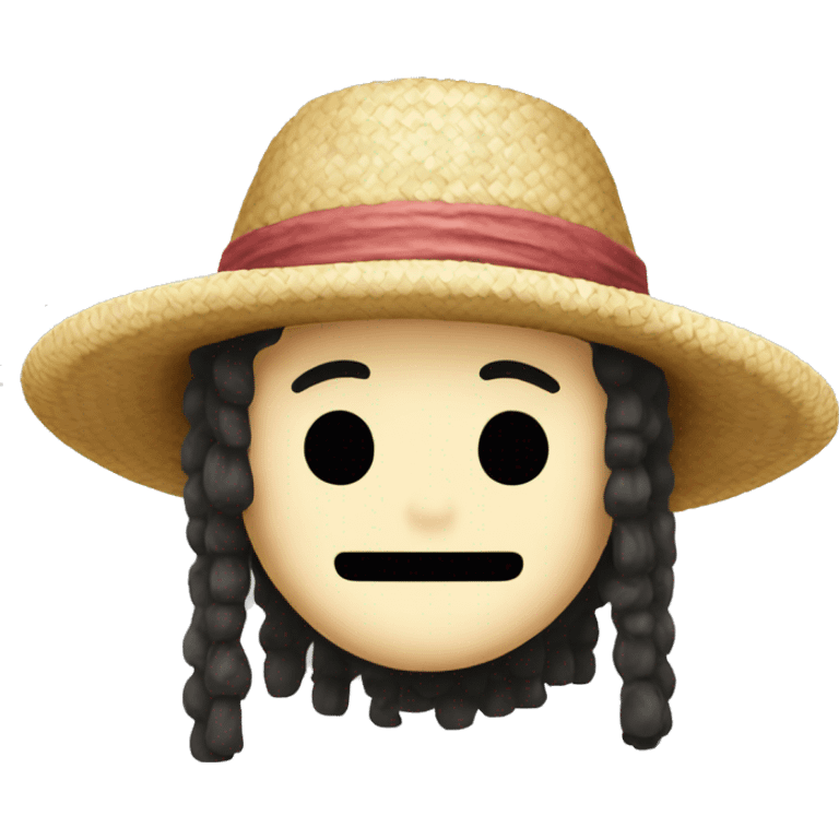 One piece straw hat emoji