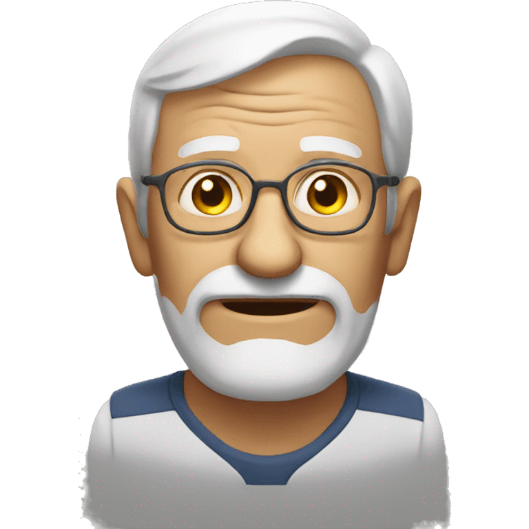 Old man side eying  emoji