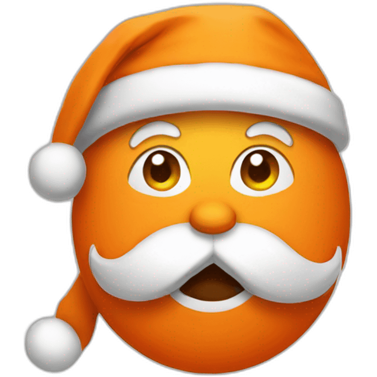 Orange Santa  emoji