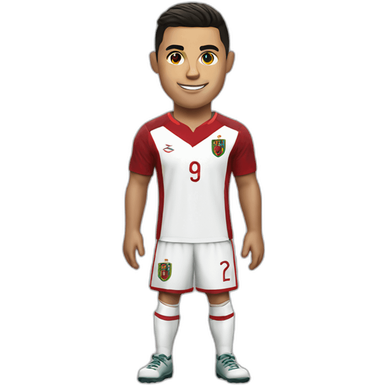 Cristiano Ronaldo with Portugal Shirt emoji