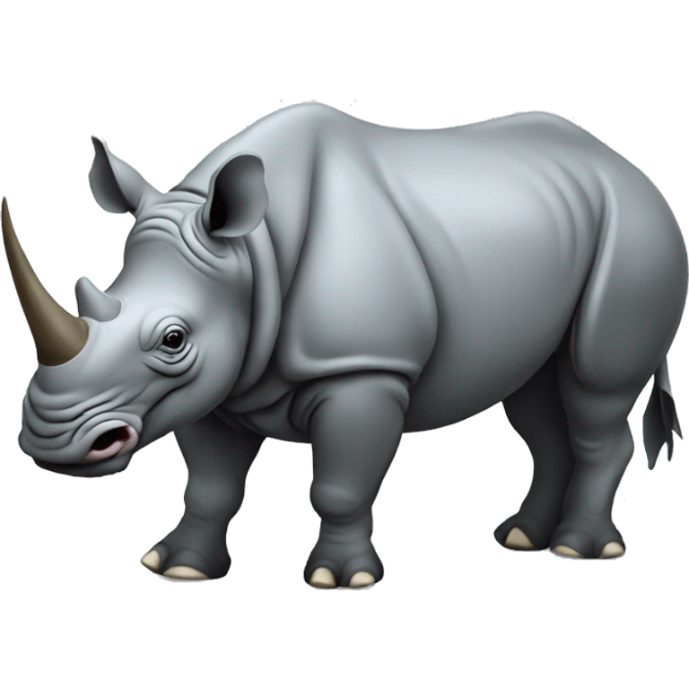 Rhino with fish hybrid emoji