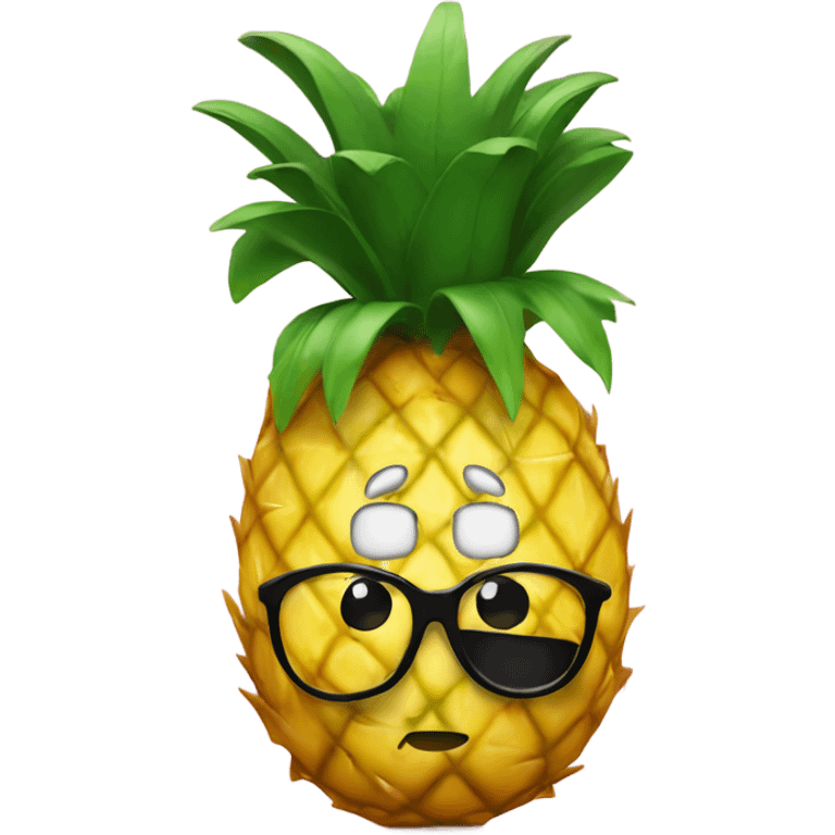 pineapple in a tuxedo emoji