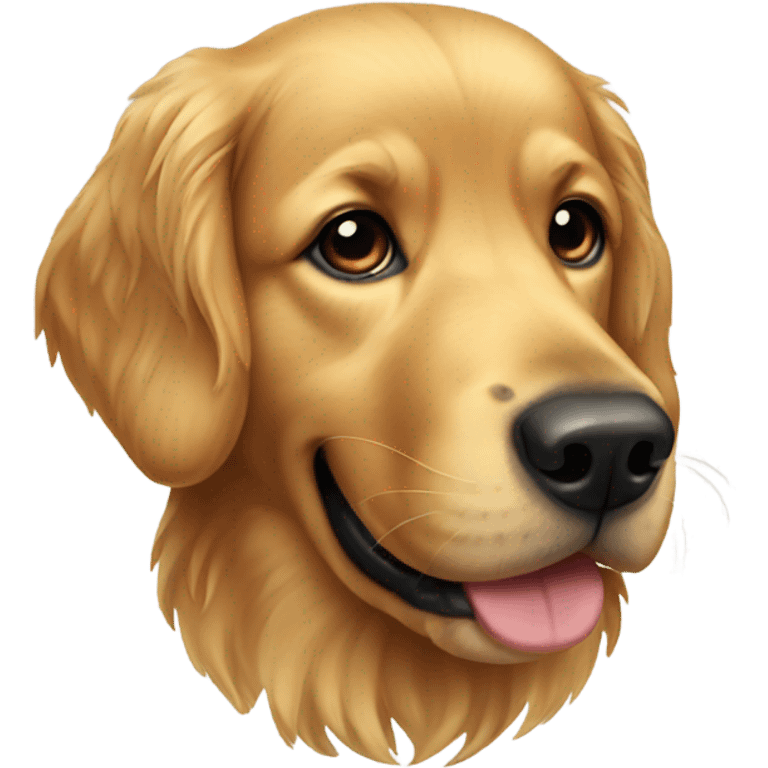 Dark golden retriever  emoji