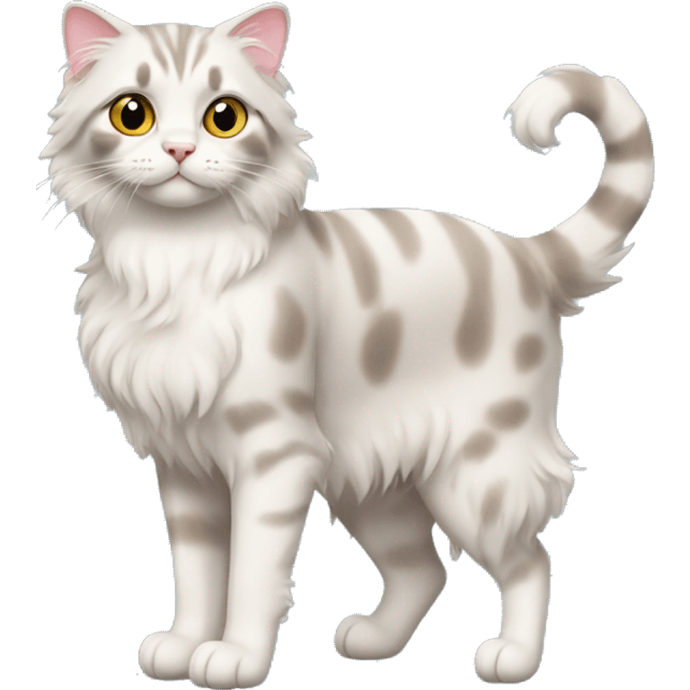 full body american curl cat emoji