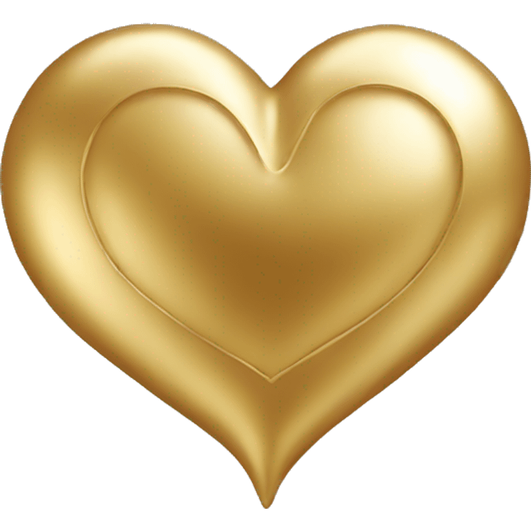 Gold heart emoji