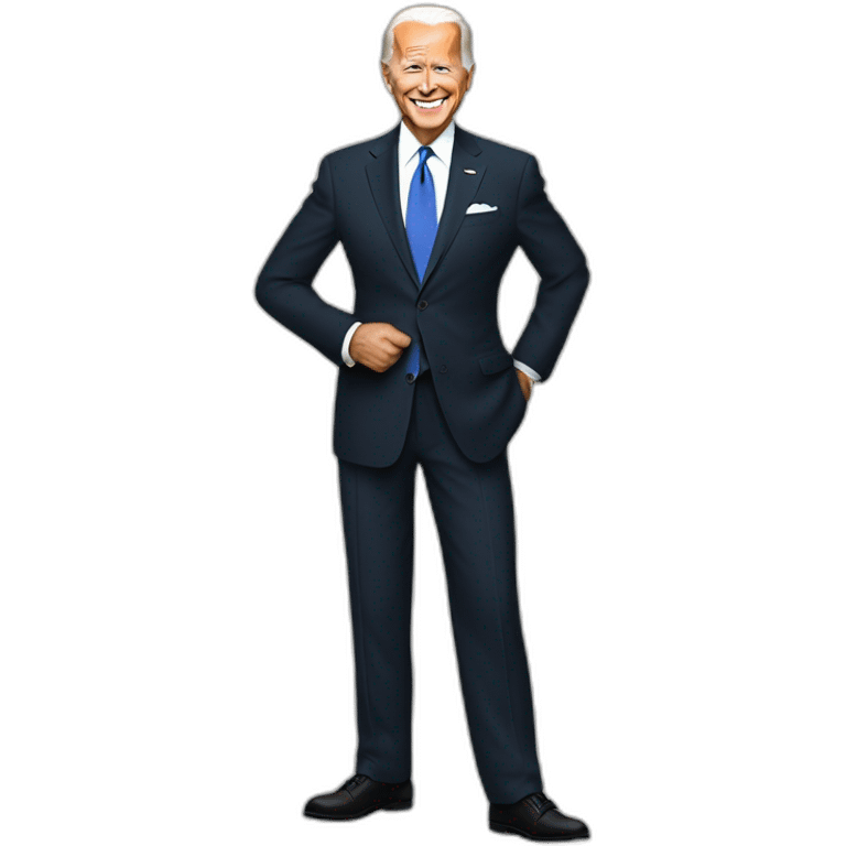 joe biden but he's wearing an suit thats invisible emoji