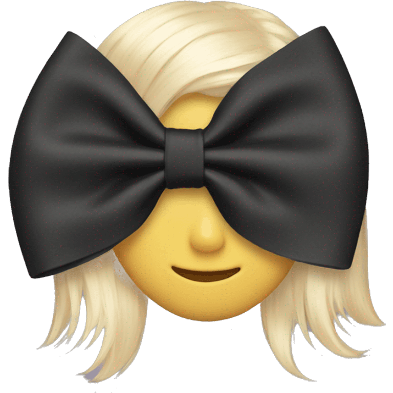 Aesthetic hair bow emoji