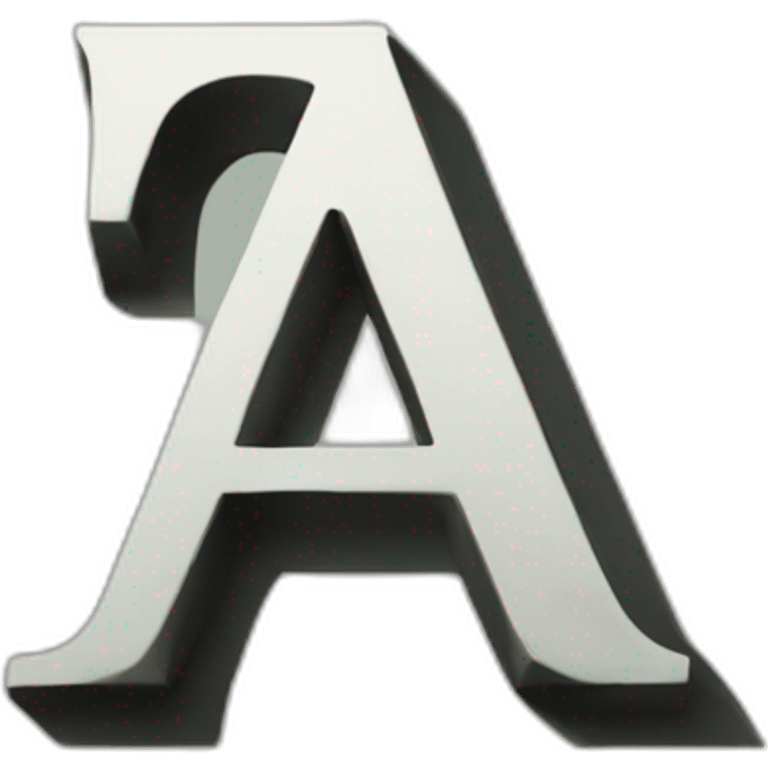 Greek letter A as capital emoji