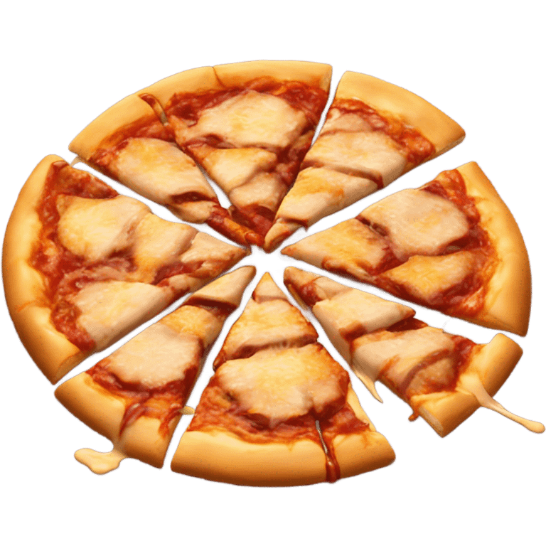 giant chicken barbecue pizza emoji