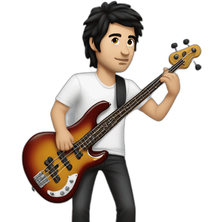 bass player, black hair, white dude emoji