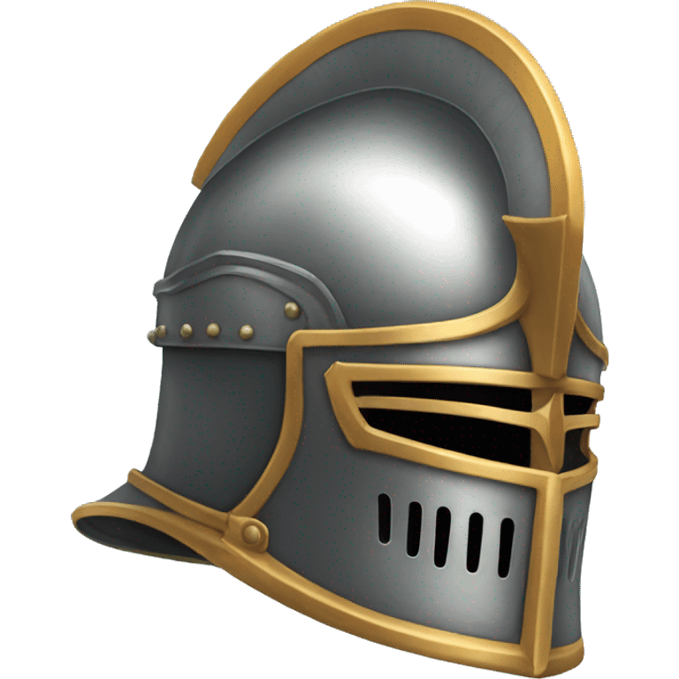 Knight’s helmet, side profile emoji