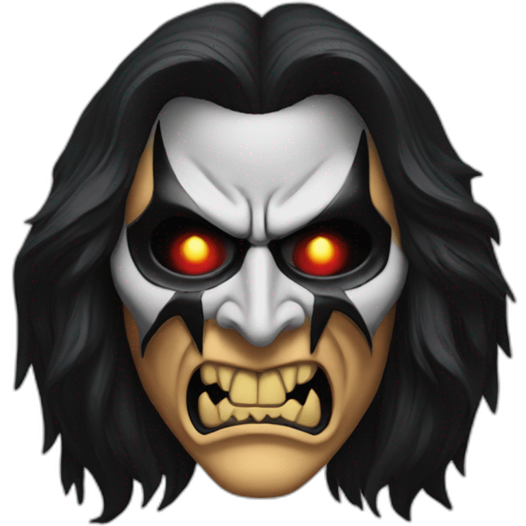 Gene Simmons demon mask emoji