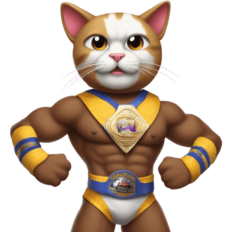 Cat as a wwe wrestler  emoji