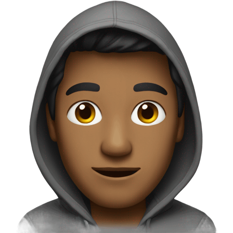 man with hoodie emoji