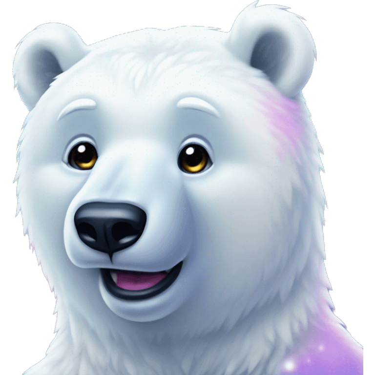 lisa frank polar bear emoji