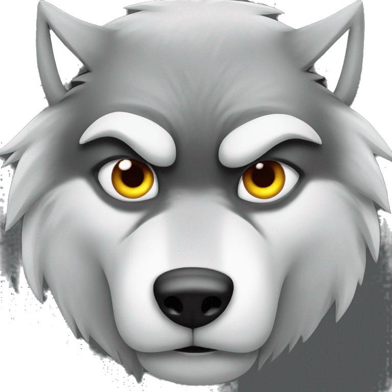 Angry wolf emoji