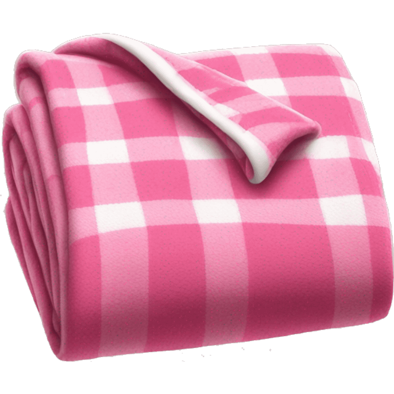 pink flannel folded blanket emoji