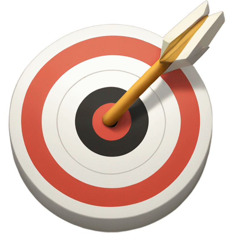 arrow in bullseye target emoji