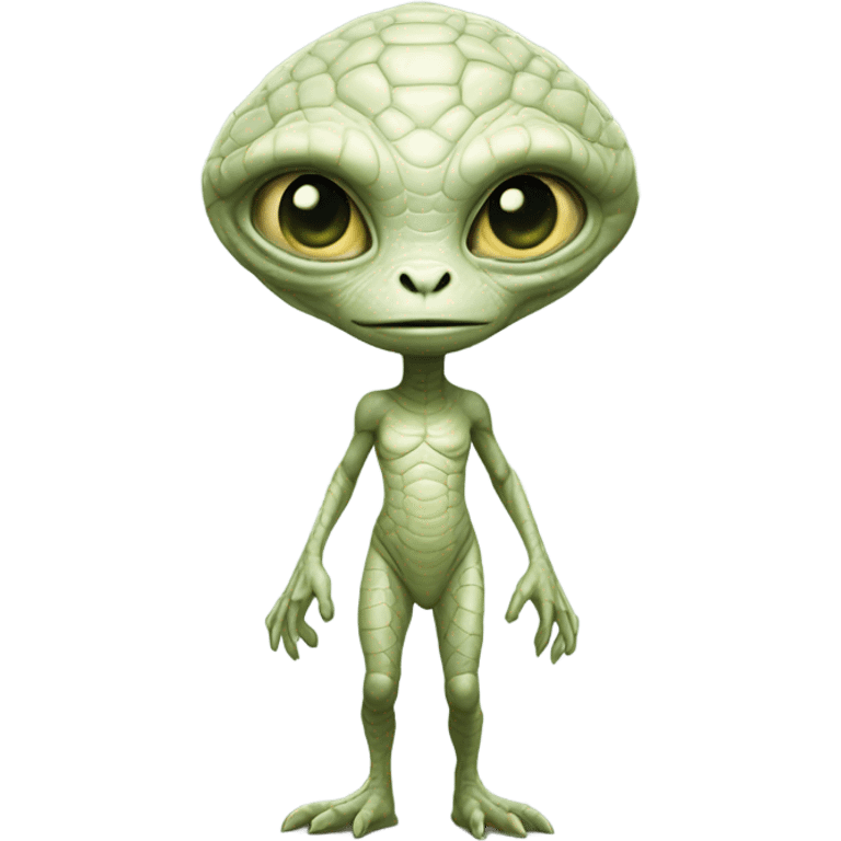 a Reptilian alien white woman, full body emoji