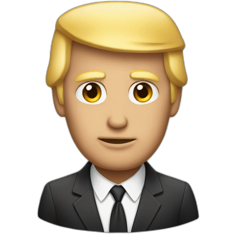 Donald Trump in suit emoji