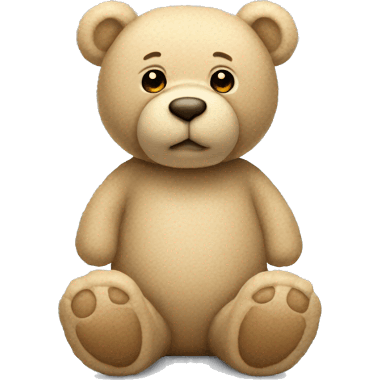 beige teddy bear emoji