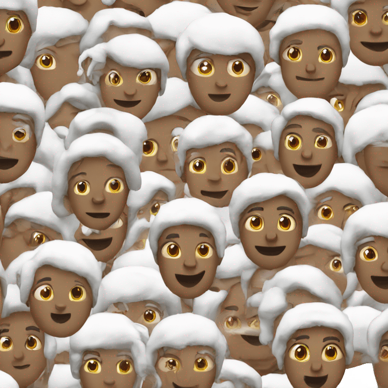 White Christmas emoji