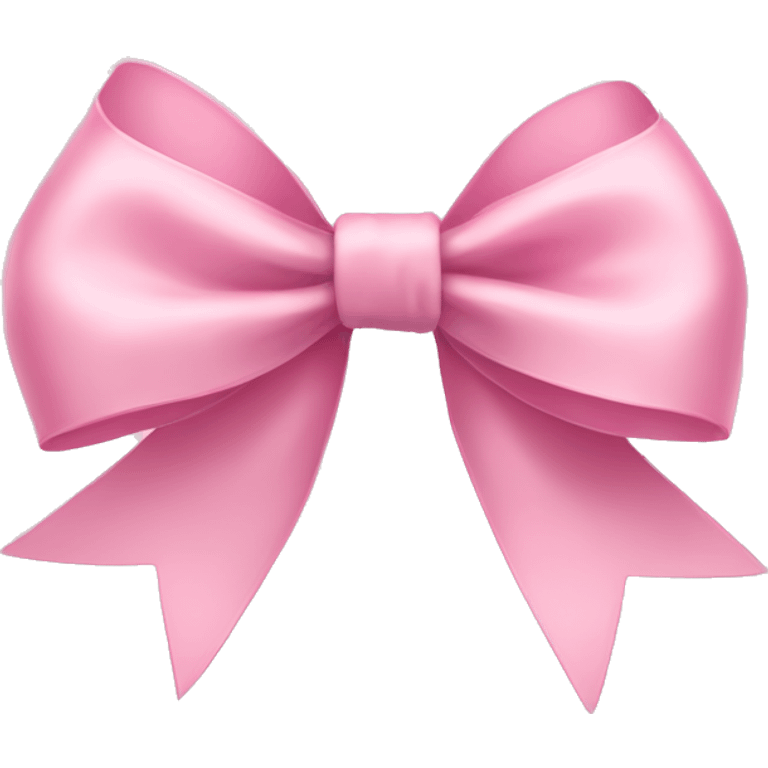 light pink ribbon bow emoji