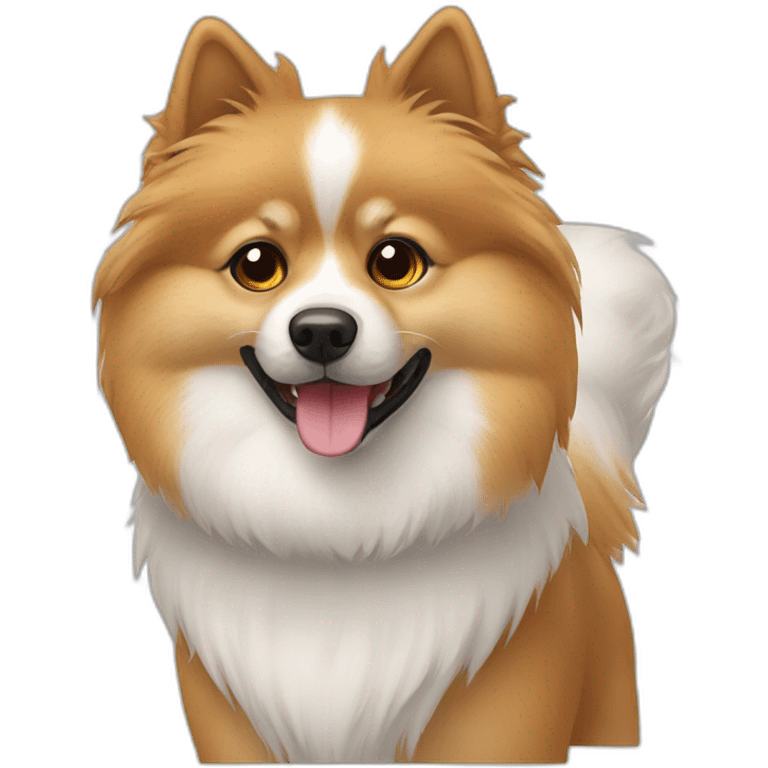 Chien spitz emoji