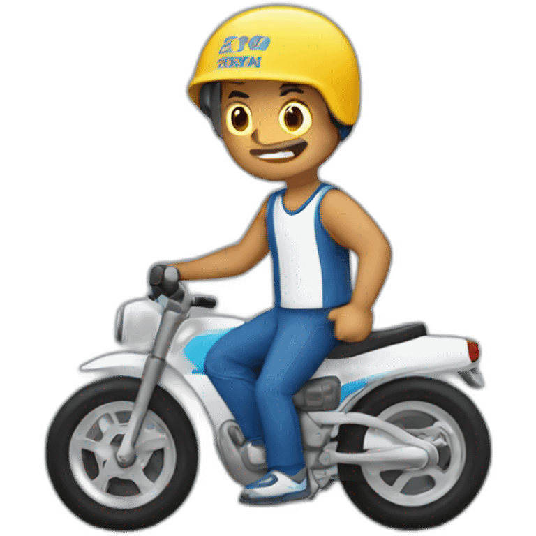 Hombre con un auto deportivo emoji