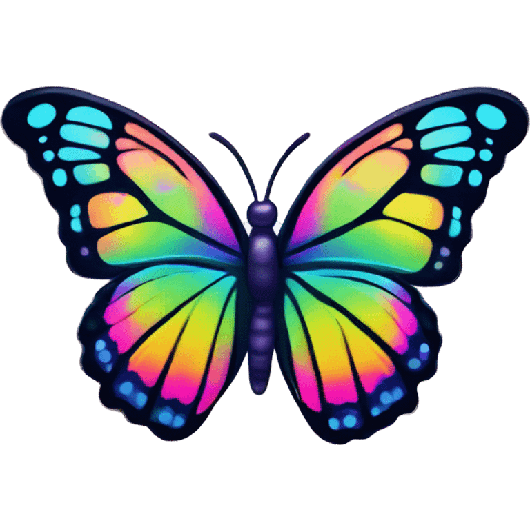 lisa frank butterfly emoji