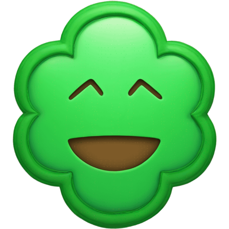 Create an emoji of a green scalloped badge that has check mark in the center emoji