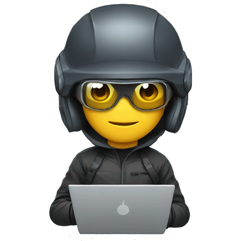 cybersportsman with laptop emoji