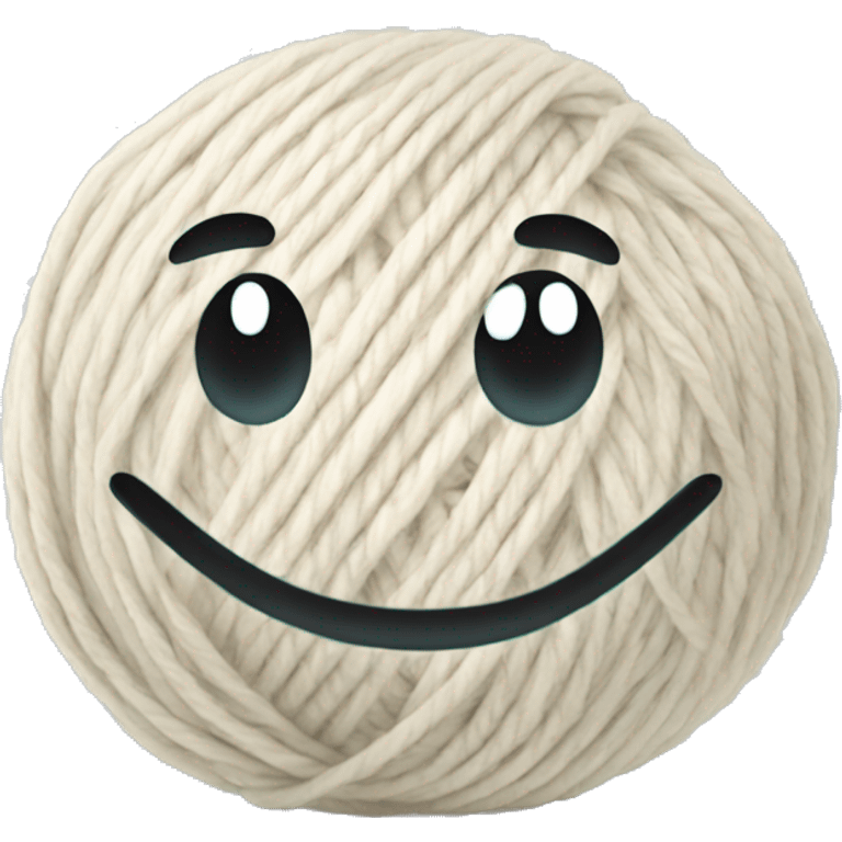 smiling yarn ball emoji