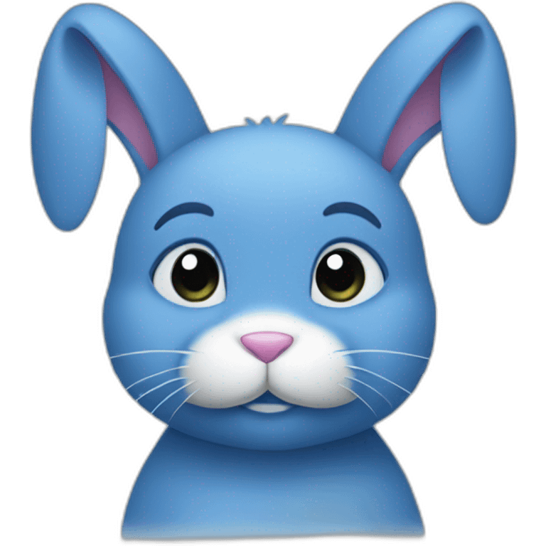 blue bunny emoji