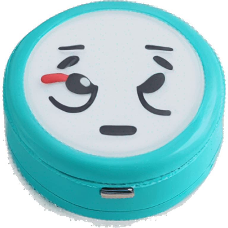 prescription contact lenses travel mini case emoji