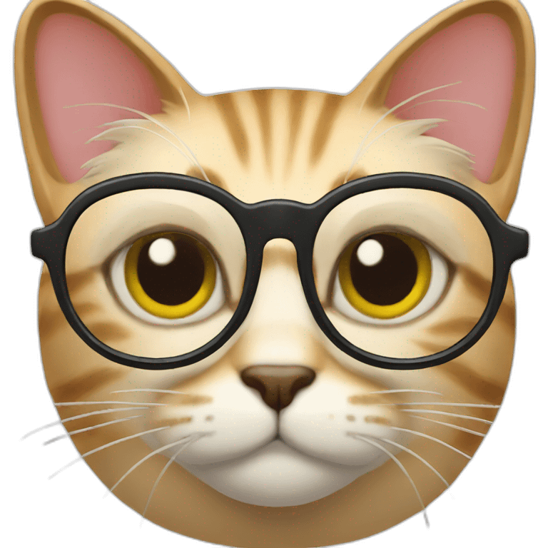 Cat with glasses  emoji