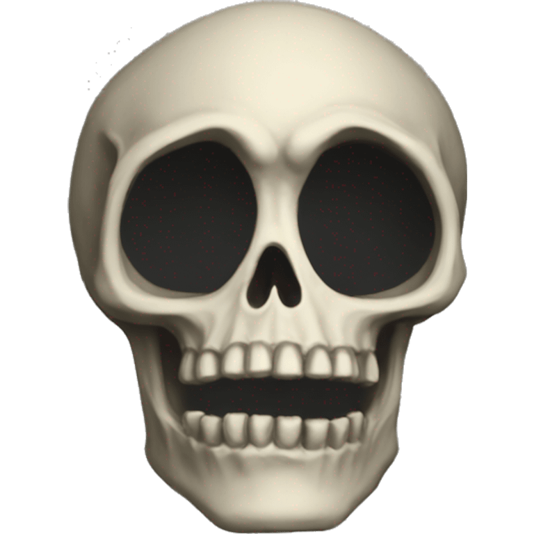 diablo 2, black and white, sanctuary wanderer, skeleton, mantle, hole in the skull, emoji