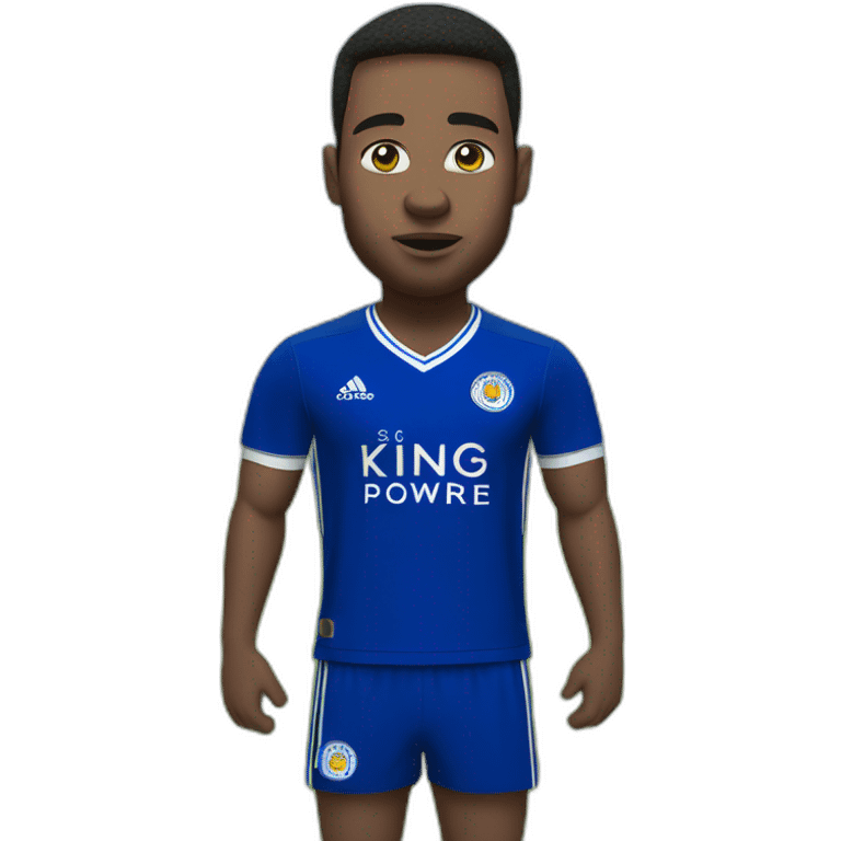 leicester city fan with hands on hips emoji