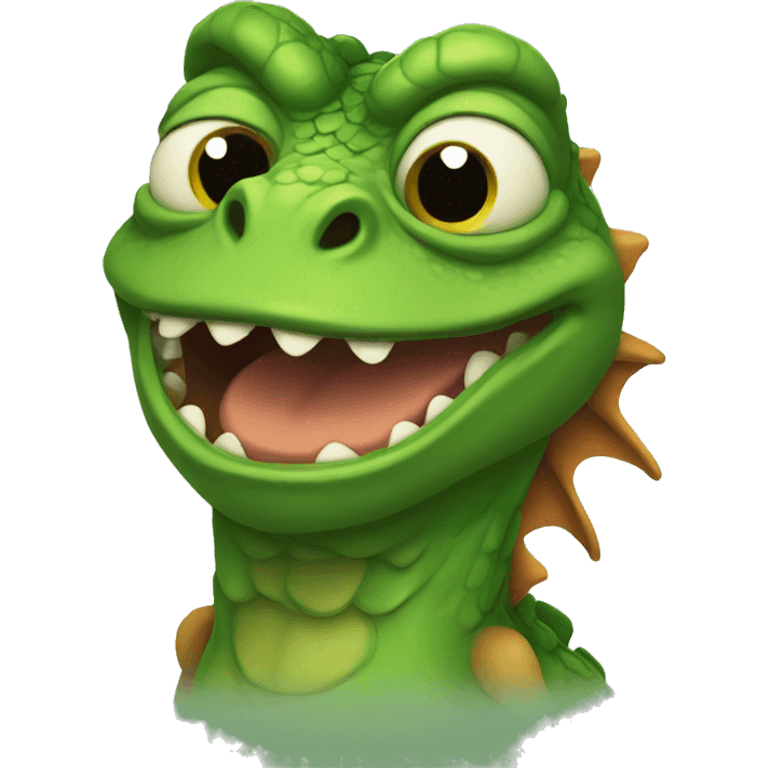 pepe as a dragon emoji