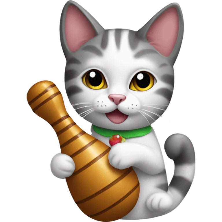 Cat with maracas  emoji